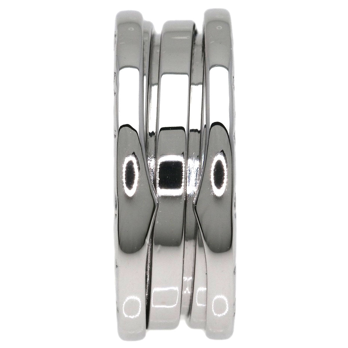 BVLGARI B.zero1 2 band #53 Ring K18 White Gold Ladies [Used]