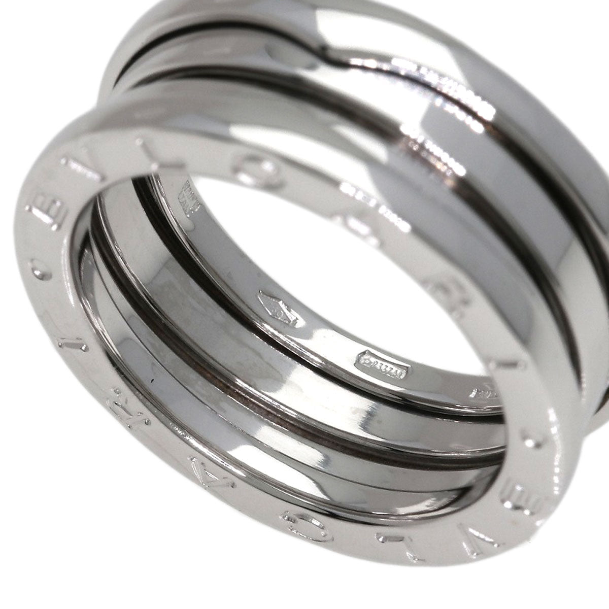 BVLGARI B.zero1 2 band #53 Ring K18 White Gold Ladies [Used]