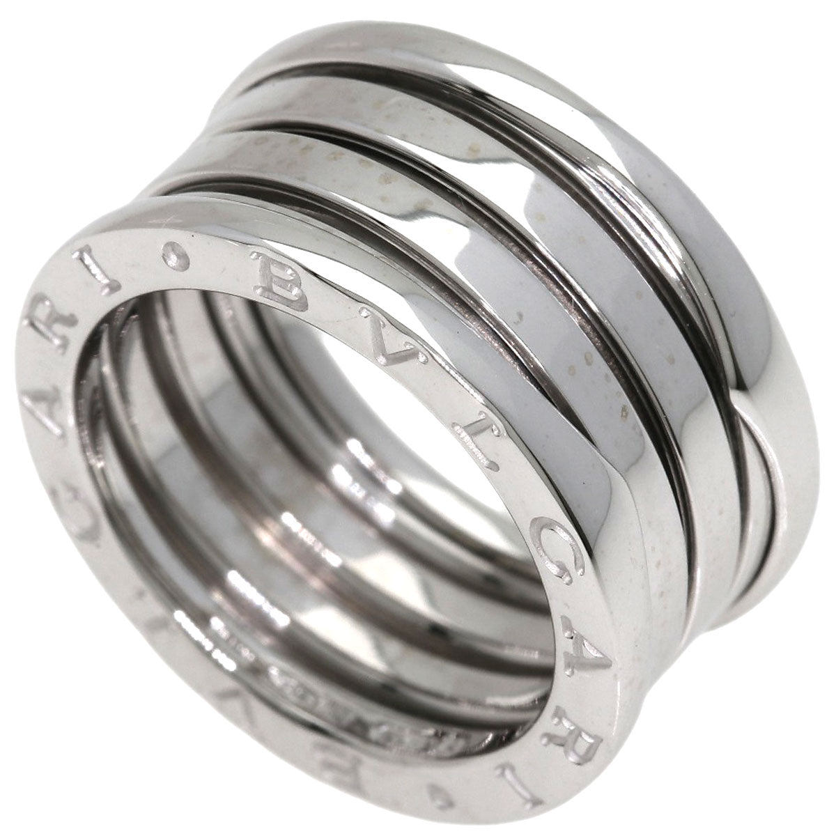 BVLGARI B.zero1 4 Band #53 Ring K18 White Gold Ladies [Used]