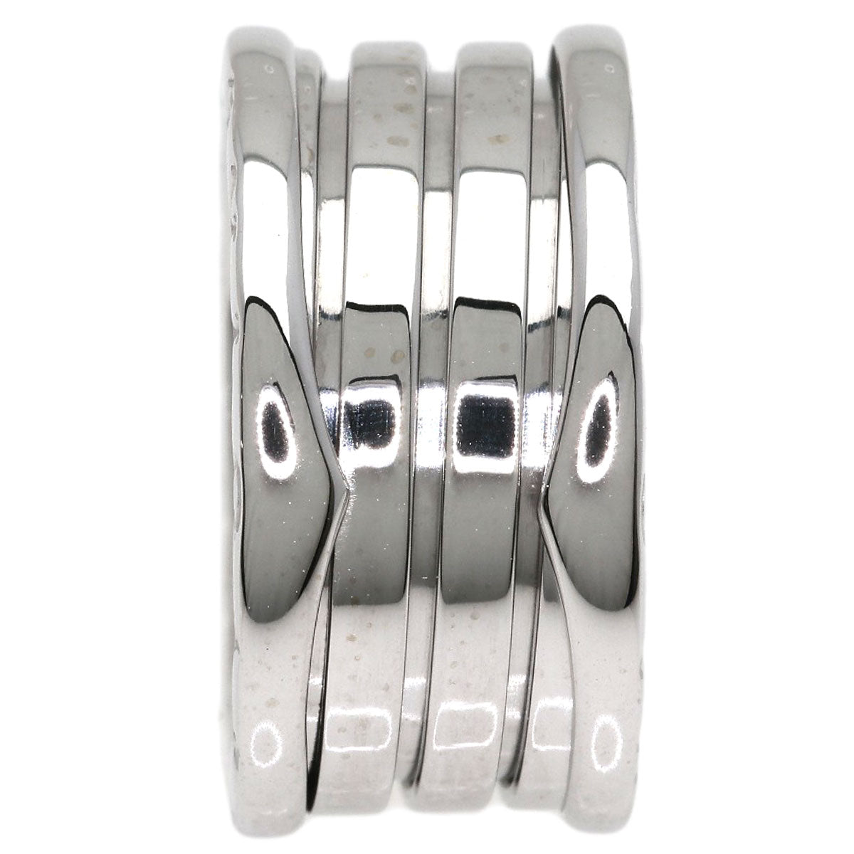 BVLGARI B.zero1 4 Band #53 Ring K18 White Gold Ladies [Used]