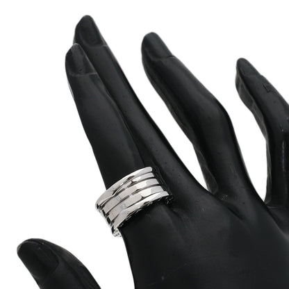 BVLGARI B.zero1 4 Band #53 Ring K18 White Gold Ladies [Used]