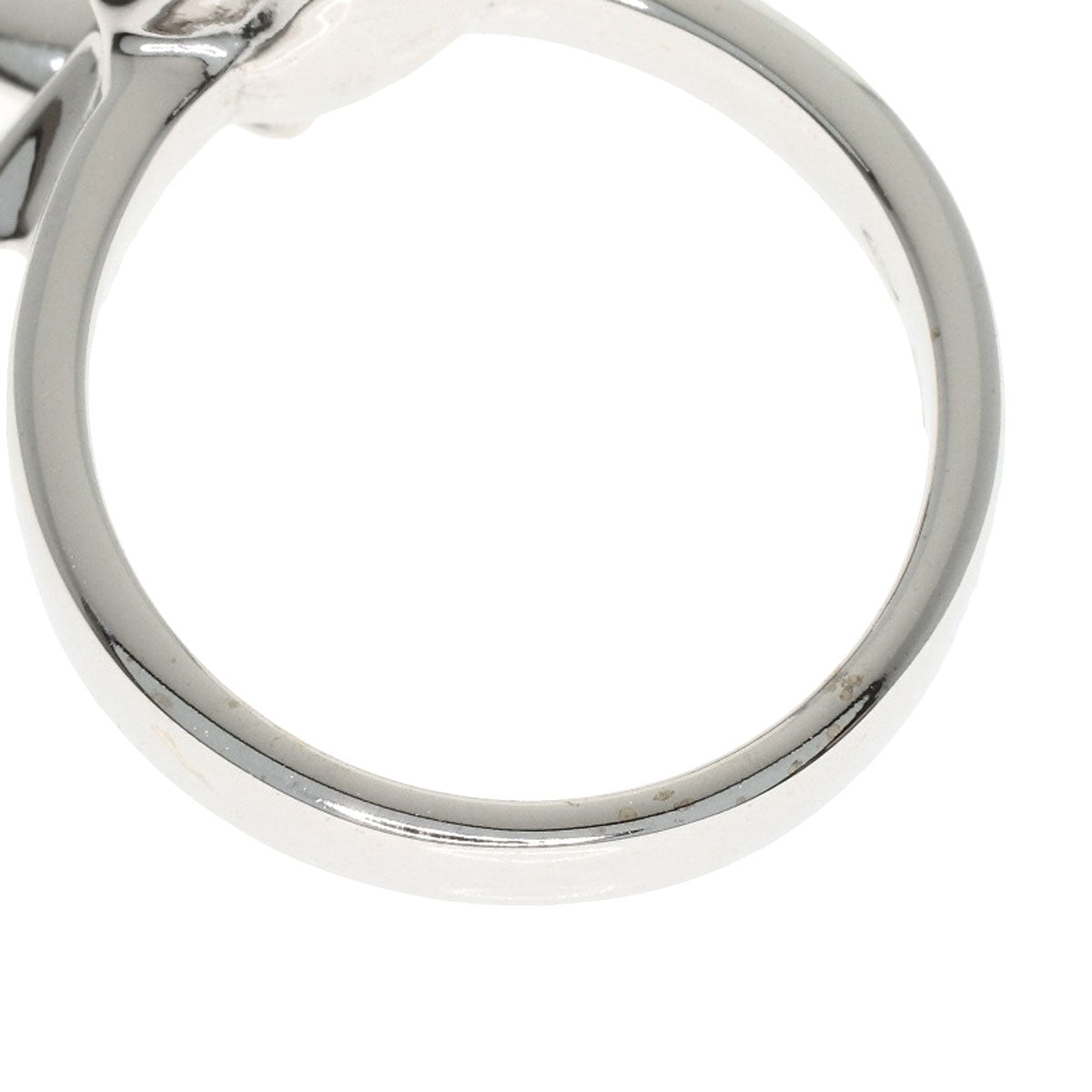 GUCCI Heart Diamond #10 Ring K18 White Gold Ladies [Used]