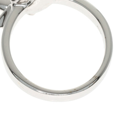 GUCCI Heart Diamond #10 Ring K18 White Gold Ladies [Used]