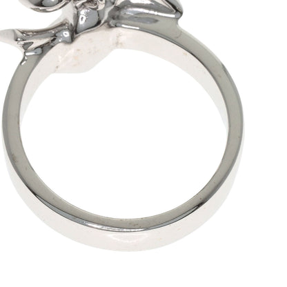 GUCCI Heart Diamond #10 Ring K18 White Gold Ladies [Used]