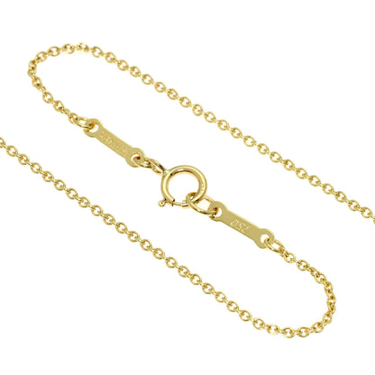 TIFFANY&Co. Open Heart Diamond Necklace K18 Yellow Gold Ladies [Used]