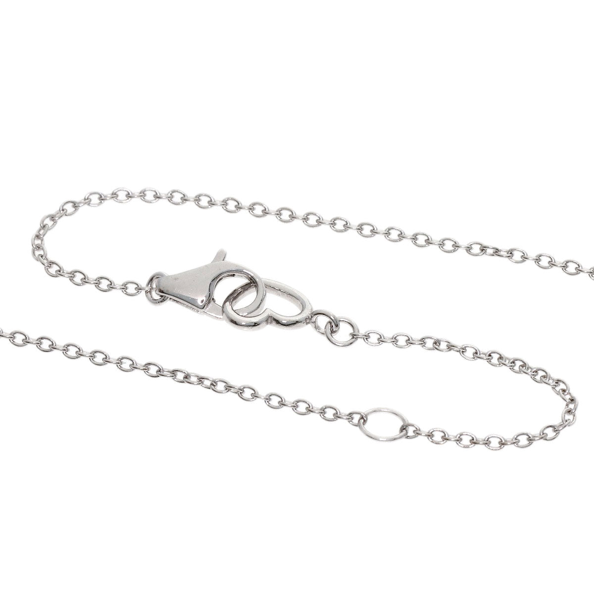 Ponte Vecchio Initial Y Diamond Necklace K18 White Gold Ladies [Used]