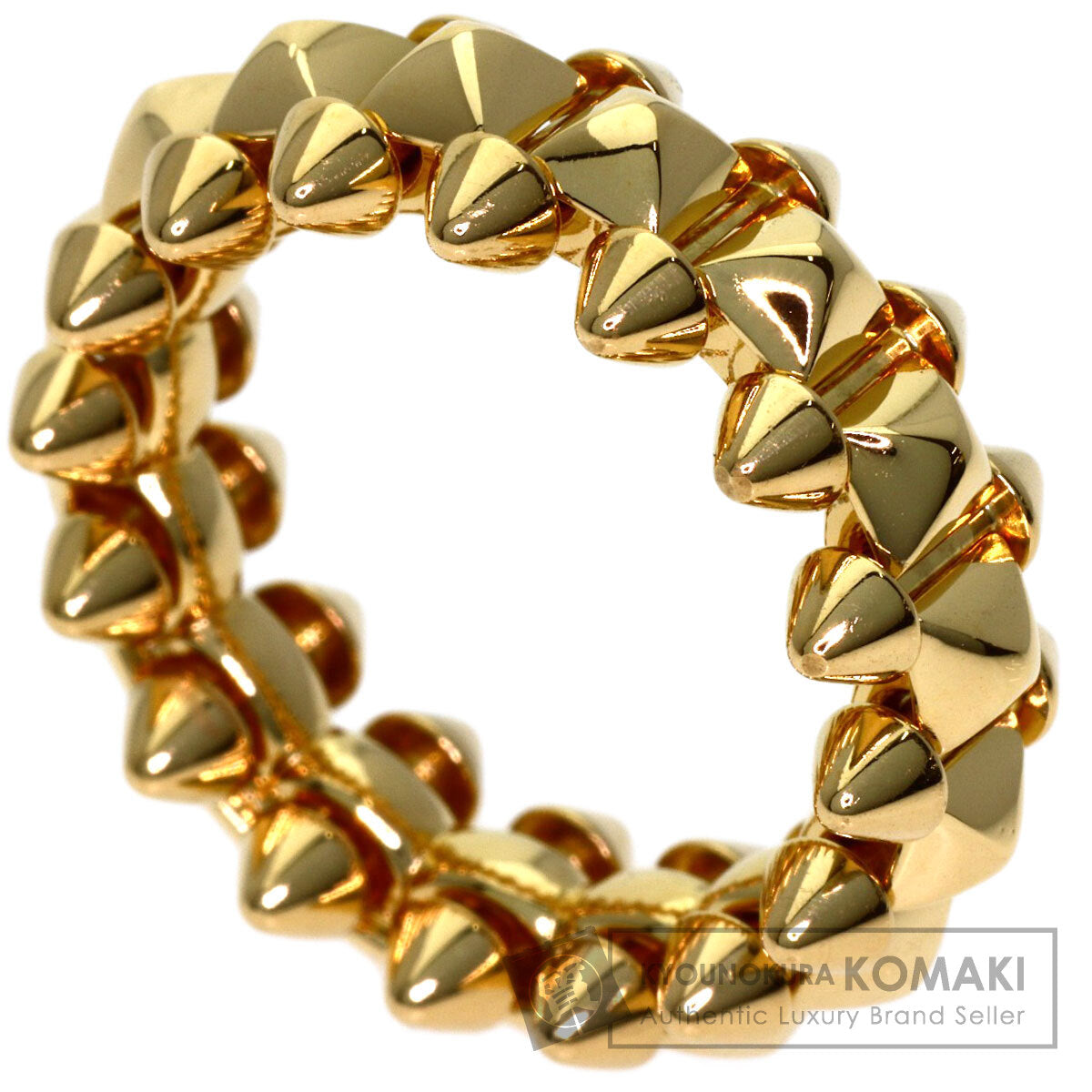 CARTIER Clash de Cartier MM #49 Ring K18 Yellow Gold Ladies [Used]