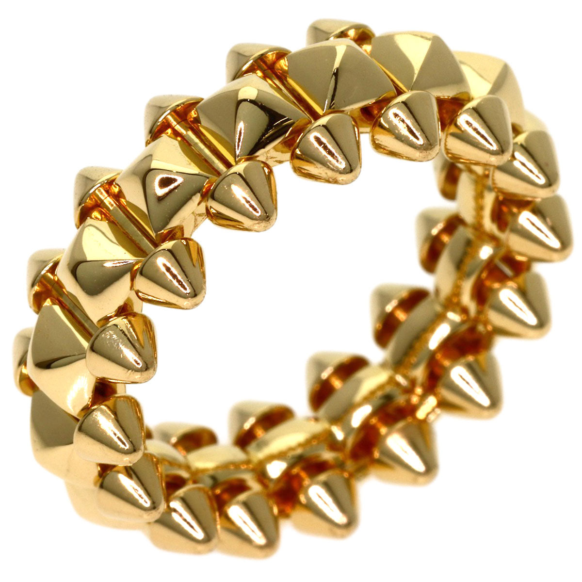 CARTIER Clash de Cartier MM #49 Ring K18 Yellow Gold Ladies [Used]