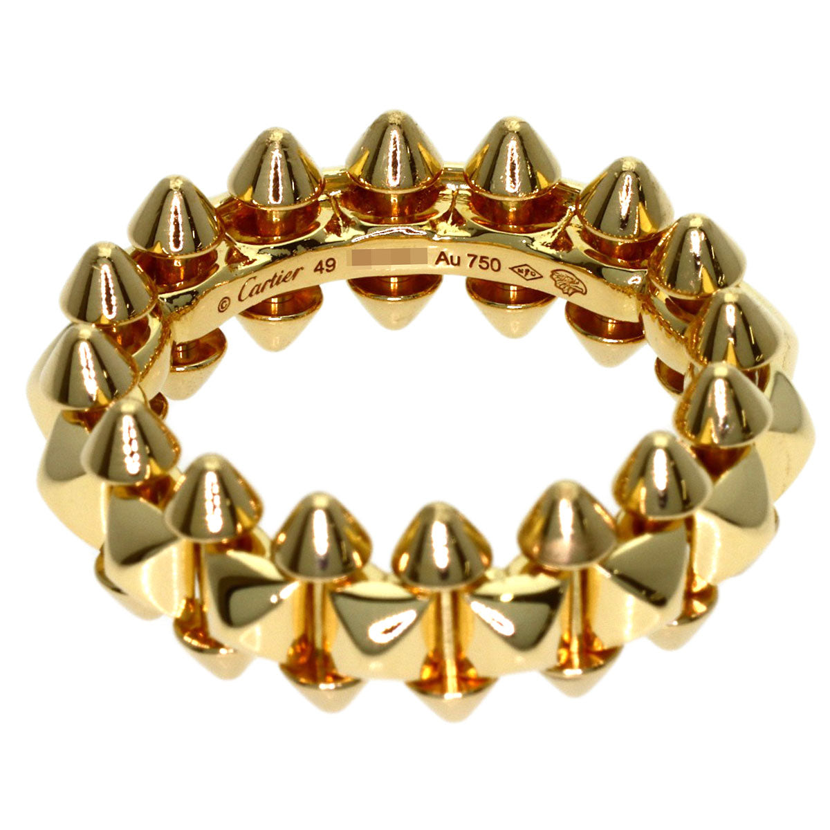 CARTIER Clash de Cartier MM #49 Ring K18 Yellow Gold Ladies [Used]