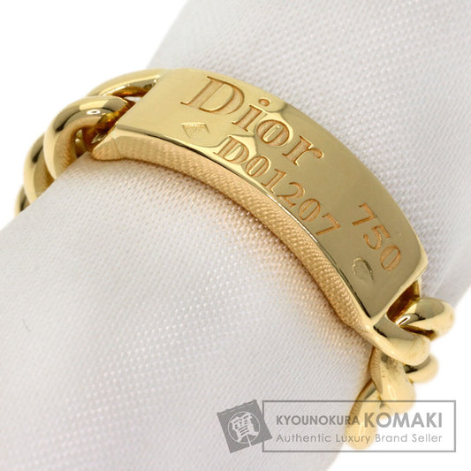 Dior Gourmet Chain #49 Ring K18 Yellow Gold Ladies [Used]