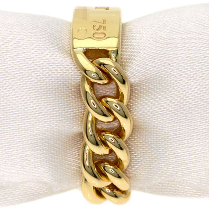 Dior Gourmet Chain #49 Ring K18 Yellow Gold Ladies [Used]
