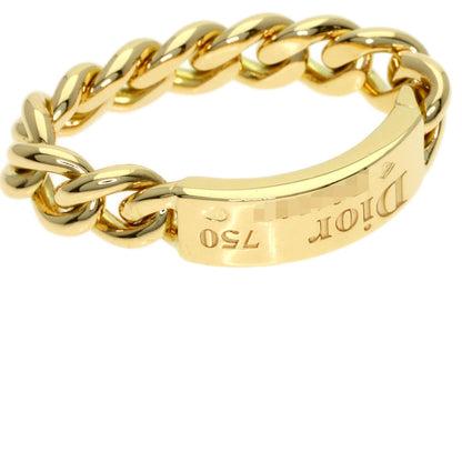 Dior Gourmet Chain #49 Ring K18 Yellow Gold Ladies [Used]