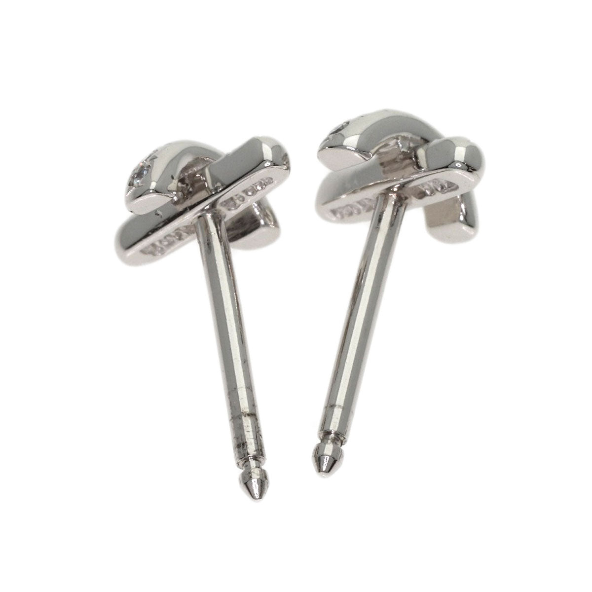 TIFFANY&Co. Cross Signature Diamond earring Platinum PT950 Ladies [Used]