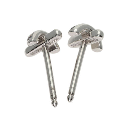 TIFFANY&Co. Cross Signature Diamond earring Platinum PT950 Ladies [Used]