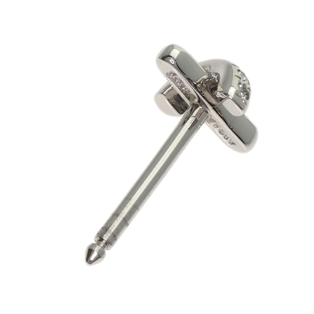 TIFFANY&Co. Cross Signature Diamond earring Platinum PT950 Ladies [Used]