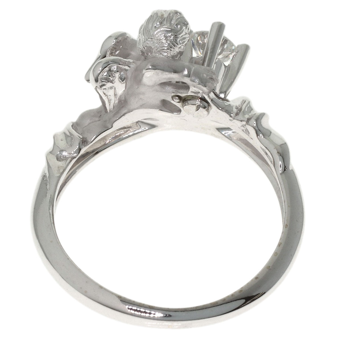 Carrera y Carrera Angel 1P Diamond Ring K18 White Gold Ladies [Used]