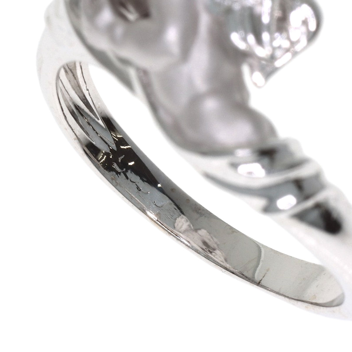 Carrera y Carrera Angel 1P Diamond Ring K18 White Gold Ladies [Used]