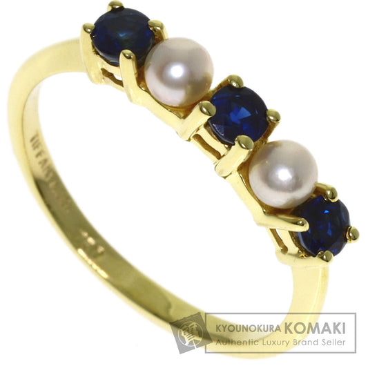 TIFFANY&Co. Pearl Pearl Sapphire Ring K18 Yellow Gold Ladies [Used]