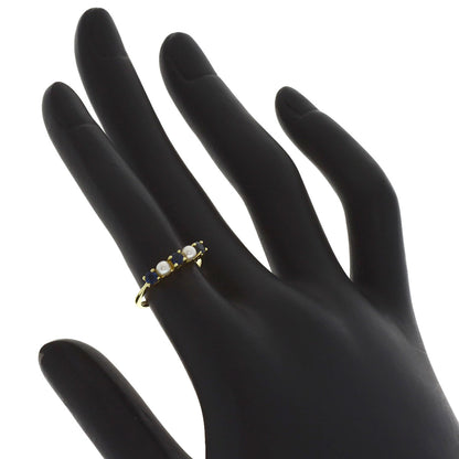 TIFFANY&Co. Pearl Pearl Sapphire Ring K18 Yellow Gold Ladies [Used]