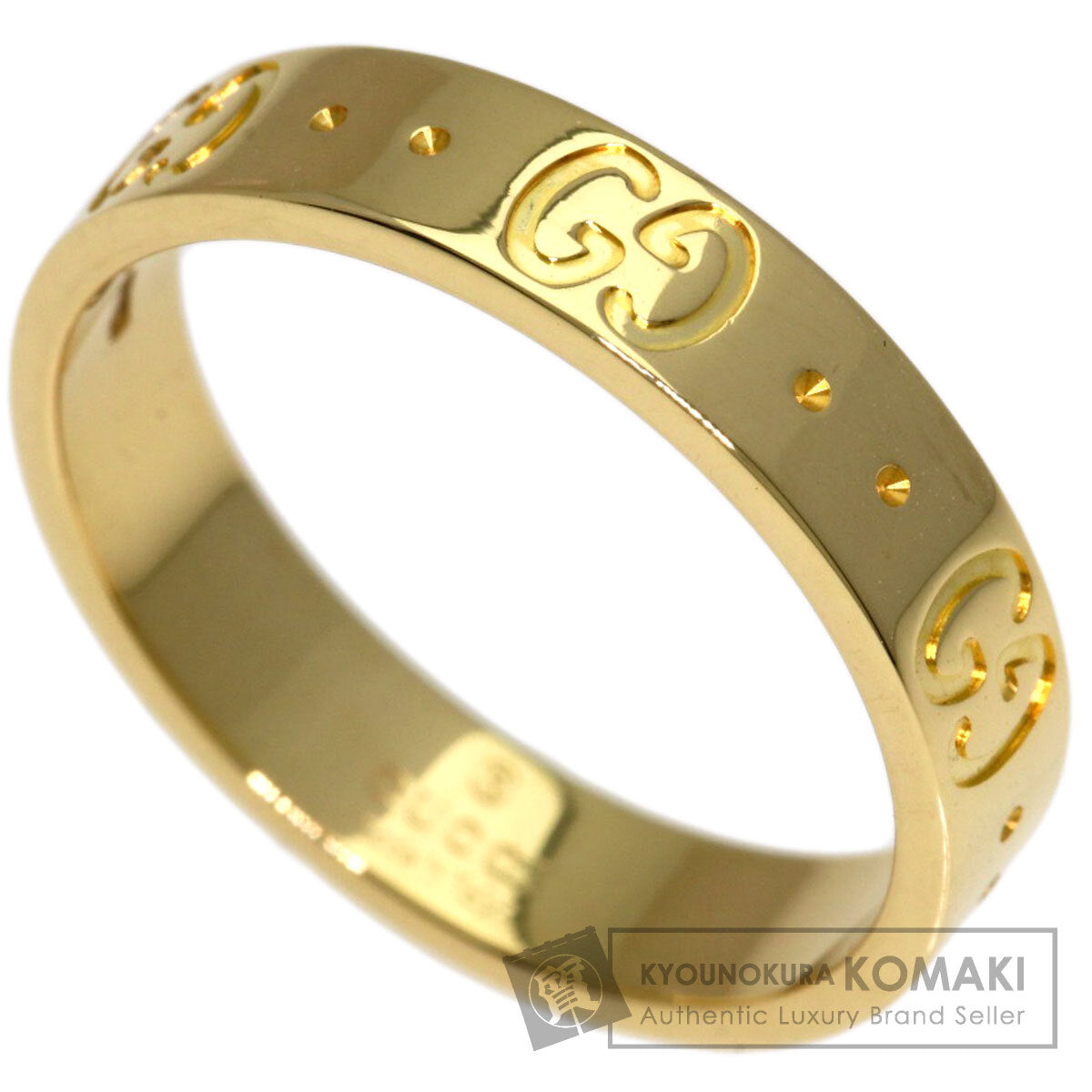 GUCCI Icon # 13 Ring K18 Yellow Gold Ladies [Used]
