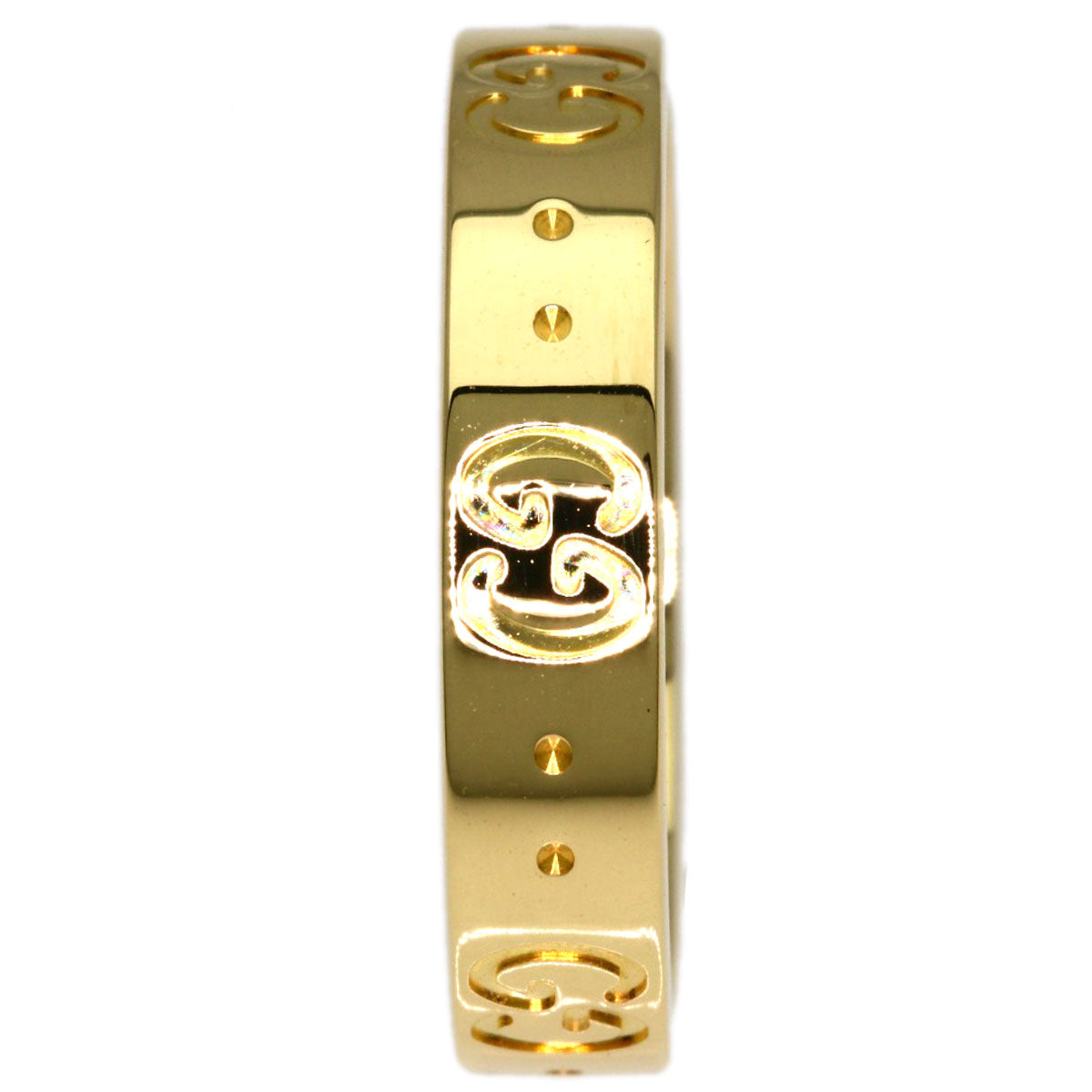 GUCCI Icon # 13 Ring K18 Yellow Gold Ladies [Used]