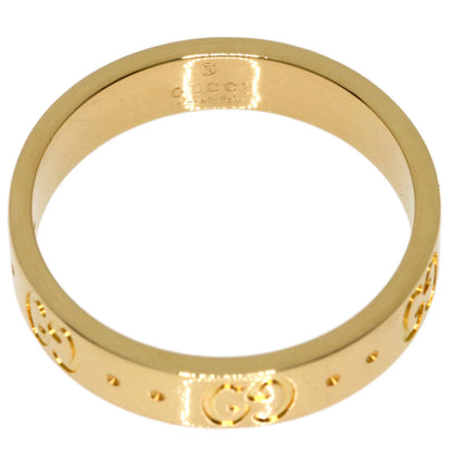 GUCCI Icon # 13 Ring K18 Yellow Gold Ladies [Used]