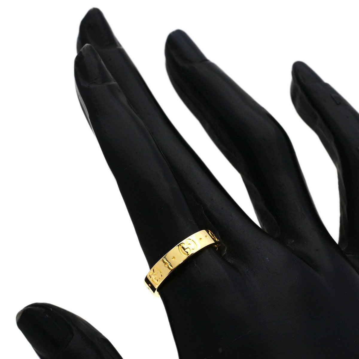 GUCCI Icon # 13 Ring K18 Yellow Gold Ladies [Used]