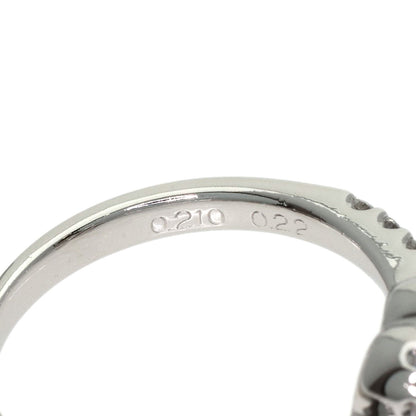 Ponte Vecchio Heart Diamond Ring Platinum PT900 Ladies [Used]