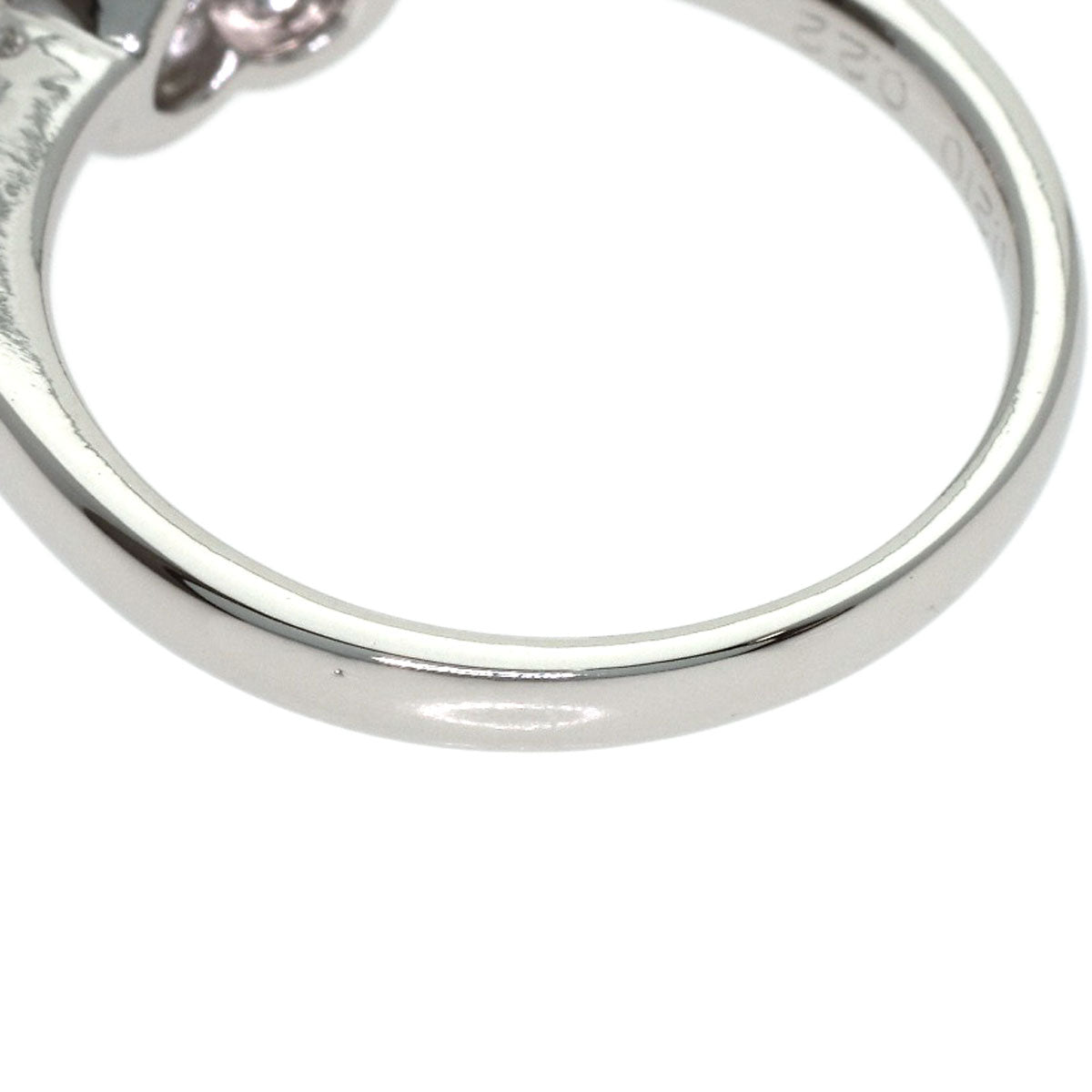 Ponte Vecchio Heart Diamond Ring Platinum PT900 Ladies [Used]