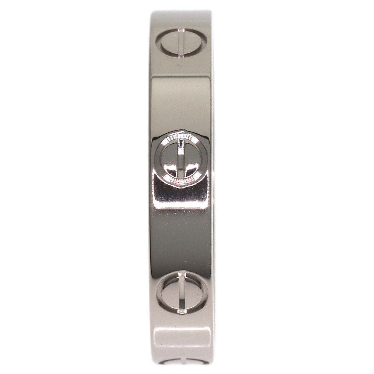 CARTIER Mini love ring #55 Ring K18 White Gold Ladies [Used]