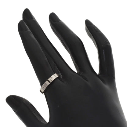 CARTIER Mini love ring #55 Ring K18 White Gold Ladies [Used]