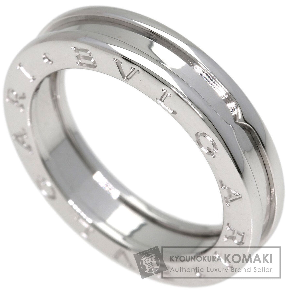 BVLGARI B.zero1 1 band #55 Ring K18 White Gold Ladies [Used]