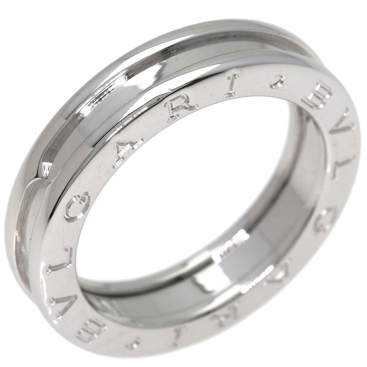 BVLGARI B.zero1 1 band #55 Ring K18 White Gold Ladies [Used]