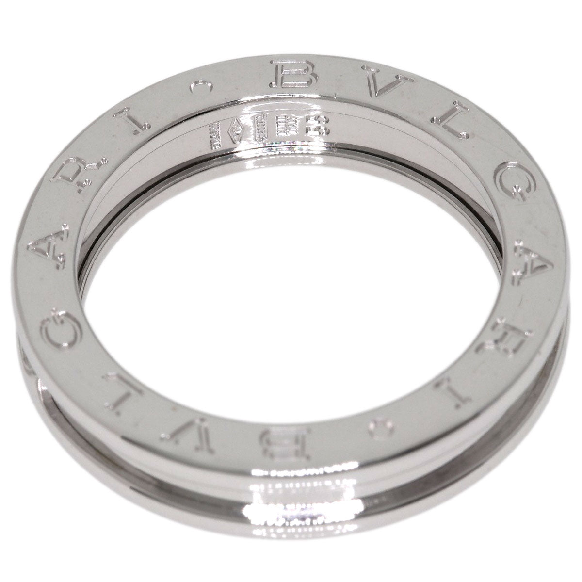 BVLGARI B.zero1 1 band #55 Ring K18 White Gold Ladies [Used]