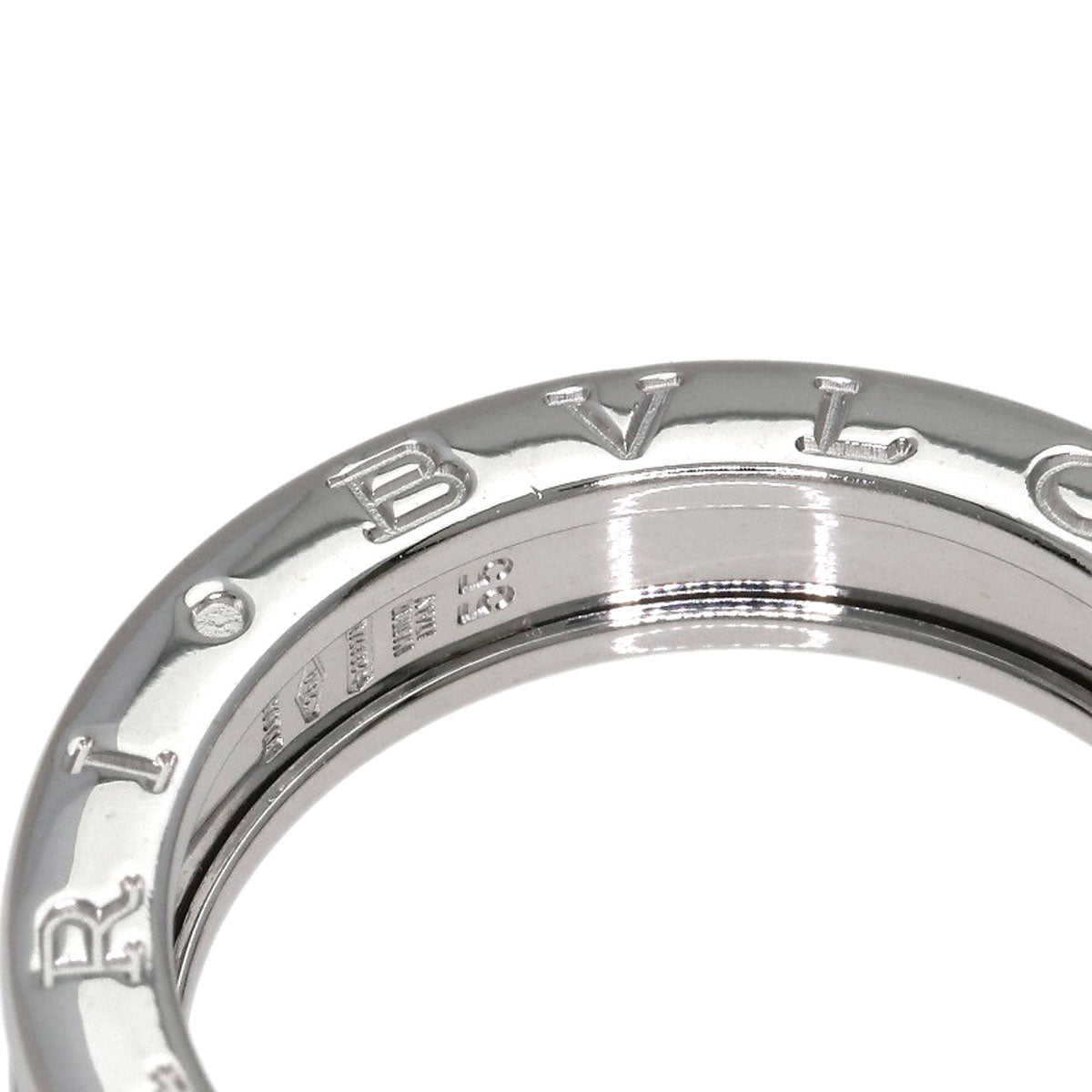 BVLGARI B.zero1 1 band #55 Ring K18 White Gold Ladies [Used]