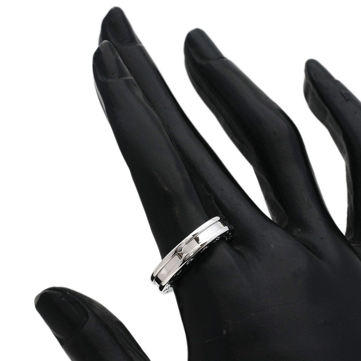 BVLGARI B.zero1 1 band #55 Ring K18 White Gold Ladies [Used]