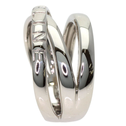 CELINE Logo motif Ring Platinum PT900 Ladies [Used]