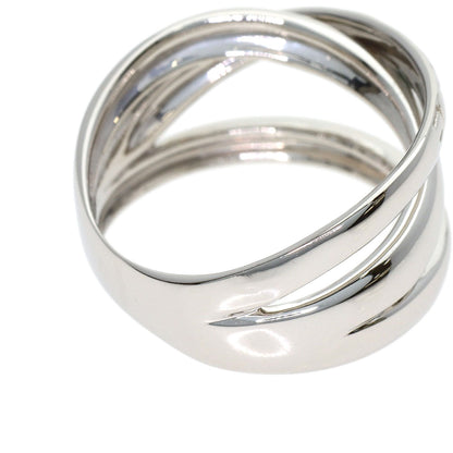 CELINE Logo motif Ring Platinum PT900 Ladies [Used]