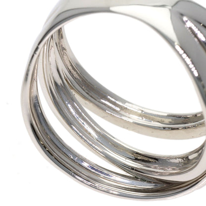 CELINE Logo motif Ring Platinum PT900 Ladies [Used]