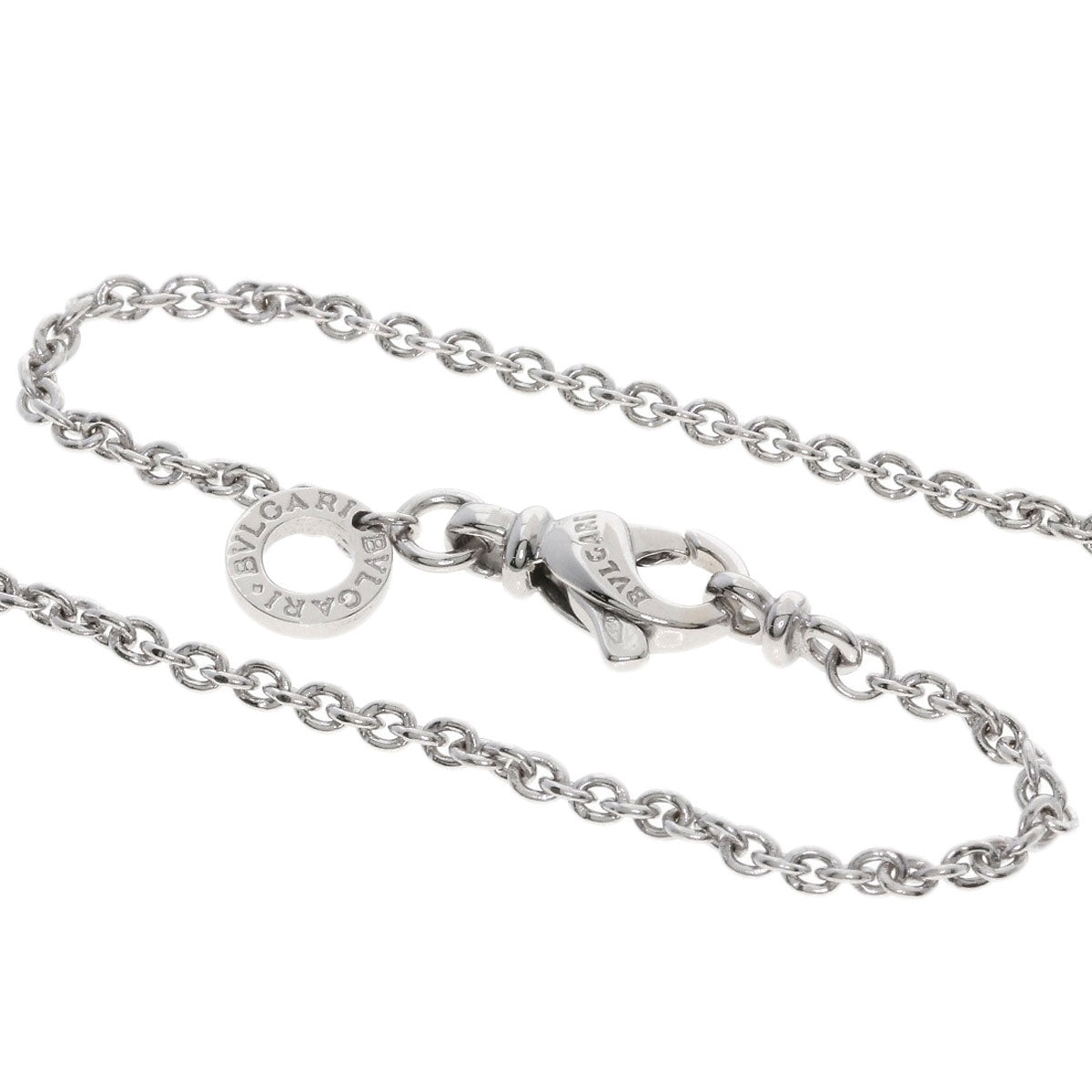 BVLGARI Chain 15.7" Necklace K18 White Gold Ladies [Used]