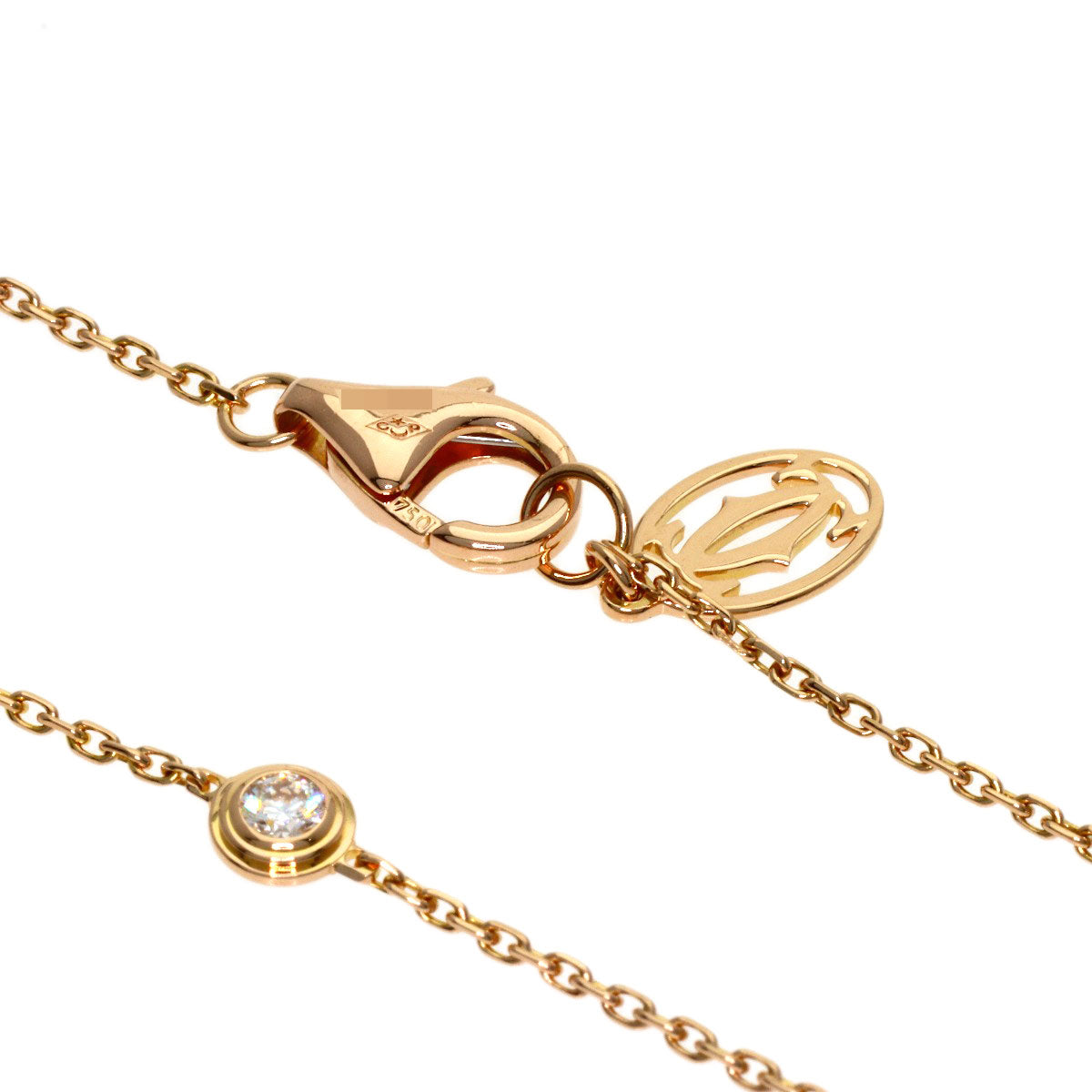 CARTIER Damour Diamant Léger Mini Diamond Bracelet K18 Pink Gold Ladies [Used]