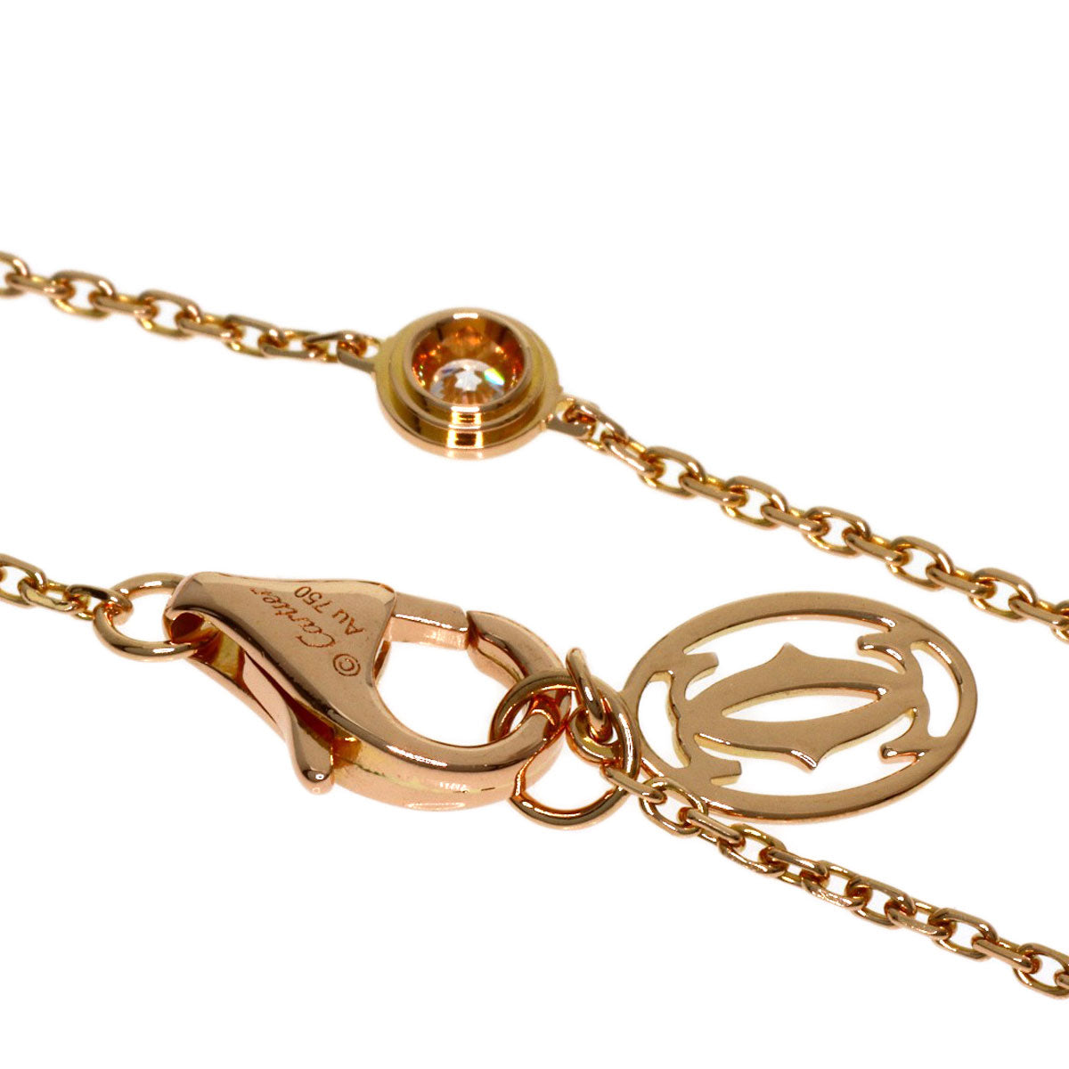 CARTIER Damour Diamant Léger Mini Diamond Bracelet K18 Pink Gold Ladies [Used]
