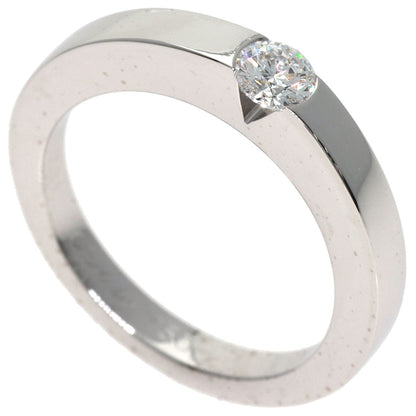 CARTIER Date with Diamond #50 Ring K18 White Gold Ladies [Used]
