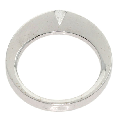 CARTIER Date with Diamond #50 Ring K18 White Gold Ladies [Used]