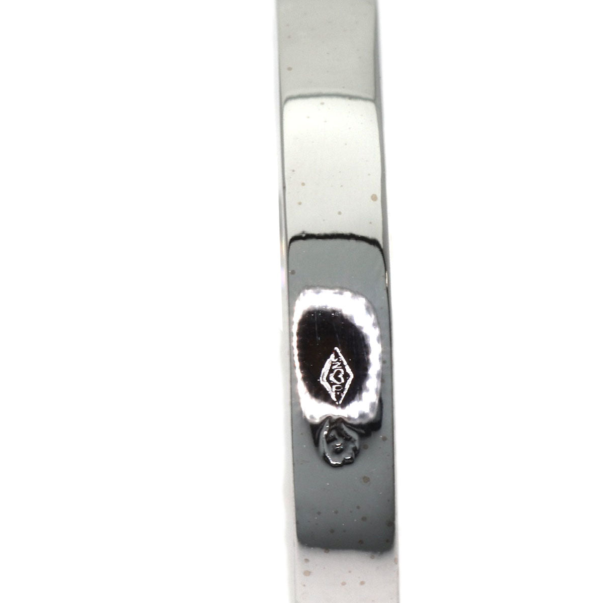 CARTIER Date with Diamond #50 Ring K18 White Gold Ladies [Used]
