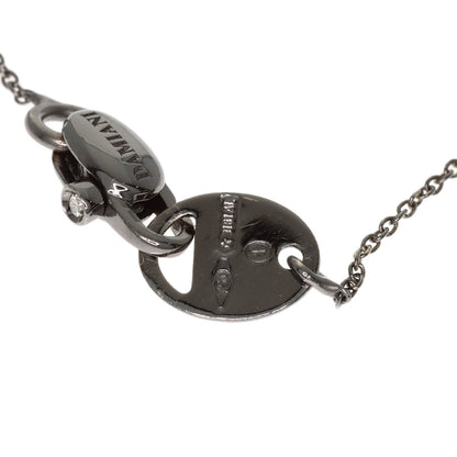 Damiani Metropolitan Dream Diamond Black Burnished Finish Necklace K18 White Gold Ladies [Used]