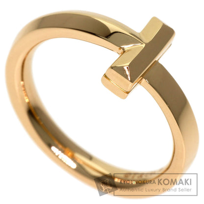 TIFFANY&Co. T One Narrow Ring K18 Pink Gold Ladies [Used]