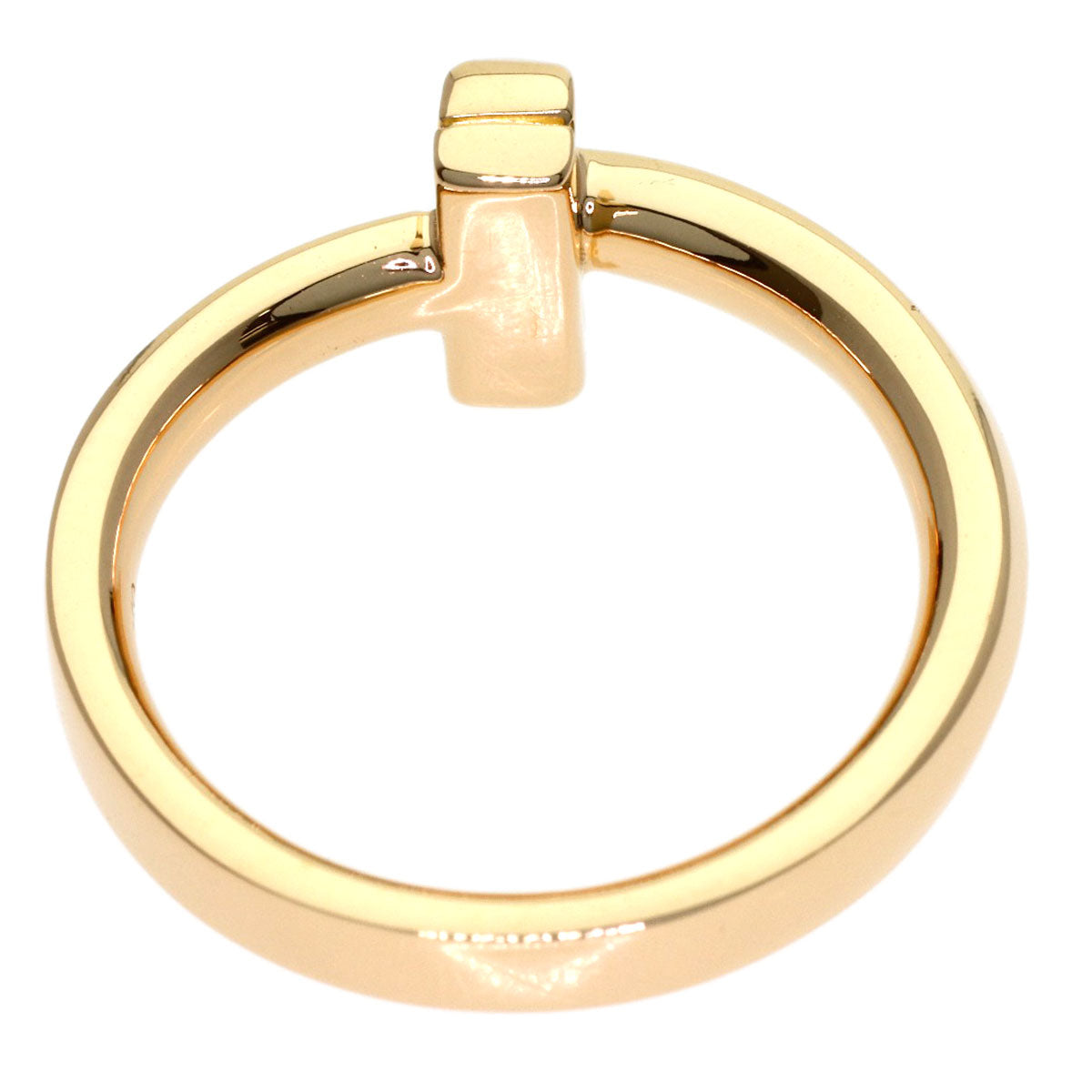 TIFFANY&Co. T One Narrow Ring K18 Pink Gold Ladies [Used]