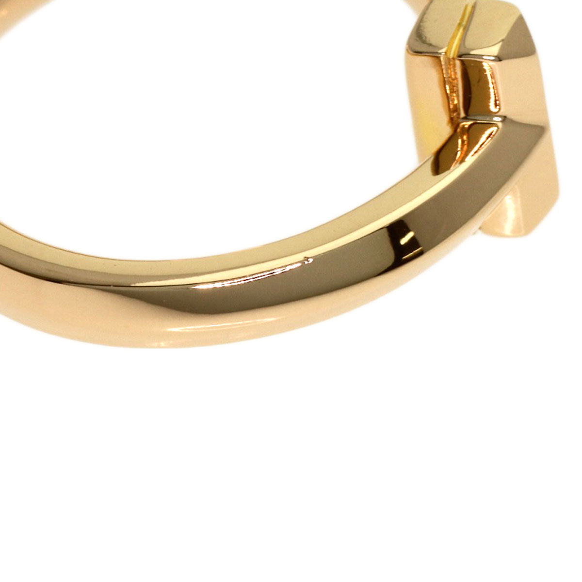 TIFFANY&Co. T One Narrow Ring K18 Pink Gold Ladies [Used]
