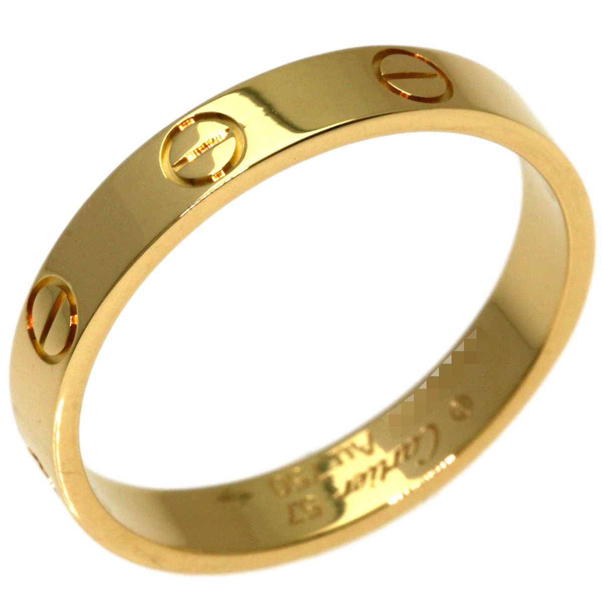 CARTIER Mini love ring #57 Ring K18 Yellow Gold Ladies [Used]